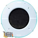 Solstice 10-Person Circular Mesh Inflatable Dock, Floating Water Raft Platform, 10ft - Round Outdoor Ring for Lake, River, Swimming Pool & Beach, Includes w/Carry Bag & Repair Kit