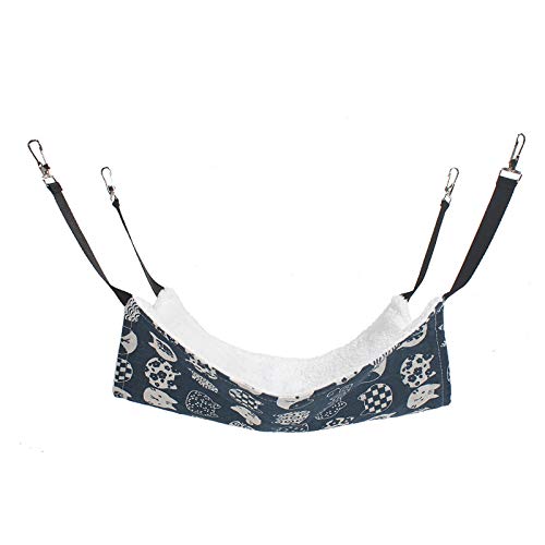 Loialpupy Hamac pour Chat, Furet, Rat, Lapin, Petit Chien ou Autres Animaux de Compagnie - Balançoire pour Chat (A, L (53 x 35 cm)