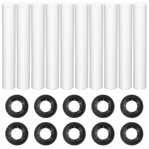 BE-TOOL 10PCS Garage Door Roller Sleeves for Noise Reduction Smooth Operation of Standard Garage Door Rollers