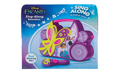 Ekids Disney Encanto Sing Along Boom Box Speaker With Microphone For Fans Of Disney Toys, Kids Karaoke Machine With Built In Music #TOP5