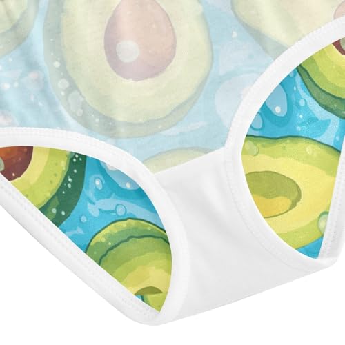 Wusikd Avocado Girls' Underwear Cotton Water Girls Briefs Soft Toddler Underwear 2T 5