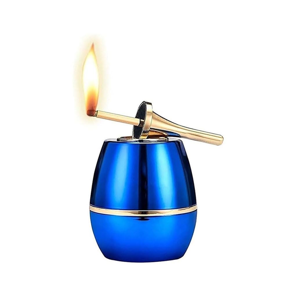 Oil and Electric 2-in-1 Lighter Permanent Matches Kerosene Lighters Great Gift for Father Husband Boyfriend Blue