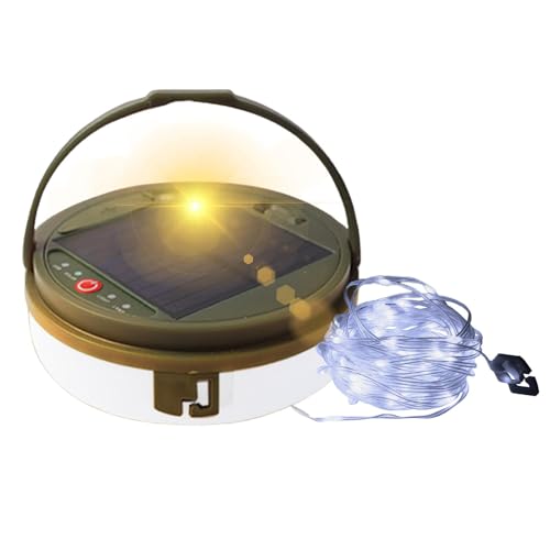 Lumières de corde de camping USB étanches avec lampes de poche pour randonnée