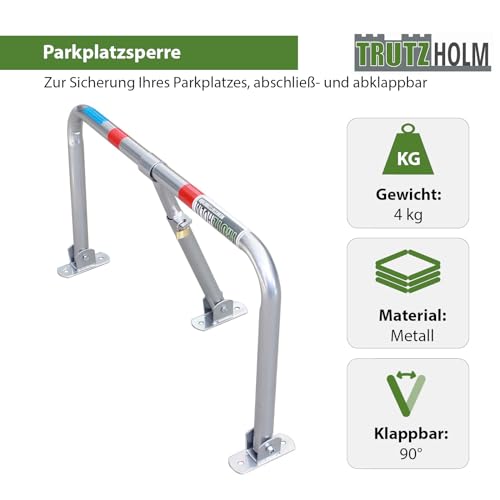Parkplatzsperre TrutzHolm Profi Parkplatzbügel und Sperrbügel