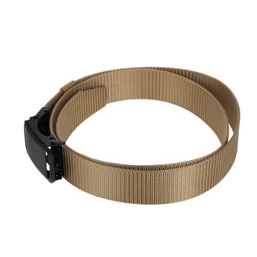 Men's Adjustable Breathable Ratchet Belt with Automatic Buckle Sturdy Fabric Casual Belt for Young Students for Outdoor Sports