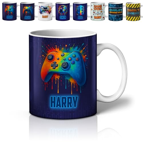 Personalised Gamer Mug – 11oz Custom Gaming Mug | Perfect for Gamers and Streamers | Console & PC Designs | Controller 1