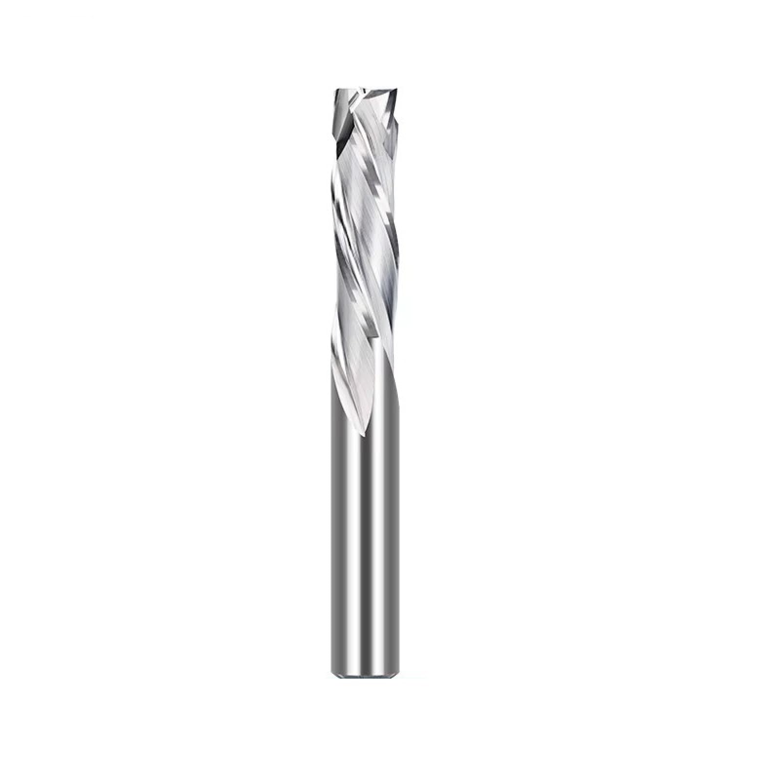 Frez CNC 3 flet do góry i w dół rzeźbiony frez z węglików spiekanych do cięcia metalu aluminium, 6x6x32x70