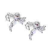 Salutto Valentine's Day Gift Mens Wedding Shirt Cufflinks with a Gift Box Cupid