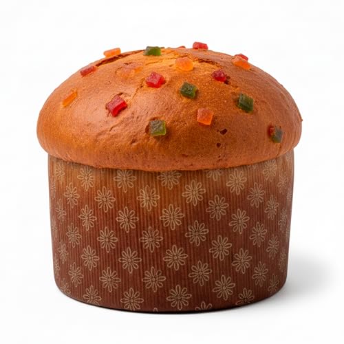 MAQA 10 pcs Moule à Panettone Bas et Haut de 750 g et 1 kg, Pirrottini Panettone en Papier, Moule pour la Cuisson du Panettone Alto/750 GR