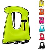 Swim Vest for Adults,Inflatable Buoyancy Vests-Portable Snorkel Vest for Diving...