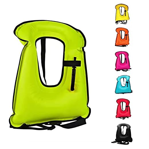 Swim Vest for Adults,Inflatable Buoyancy Vests-Portable Snorkel Vest for Diving Surfing Swimming Outdoor Water Sports (40-100kg, Green)