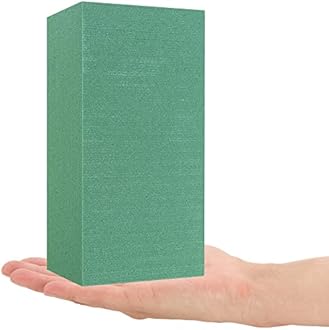 com-four® 3x Plugs for flower arrangements - Floral foam for natural flowers - Sponge for doing floral bouquets for weddings and birthdays