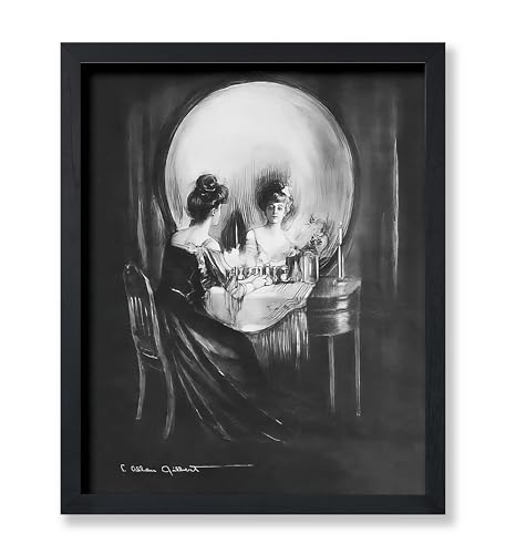 Monem Art Vintage All Is Vanity Poster - Retro Skull Print - Optical Illusion Art - Gothic Gift for Him, Her, Men, Women - Surrealism Wall Decor for Bedroom, Living Room - 8x10 UNFRAMED Wall Art