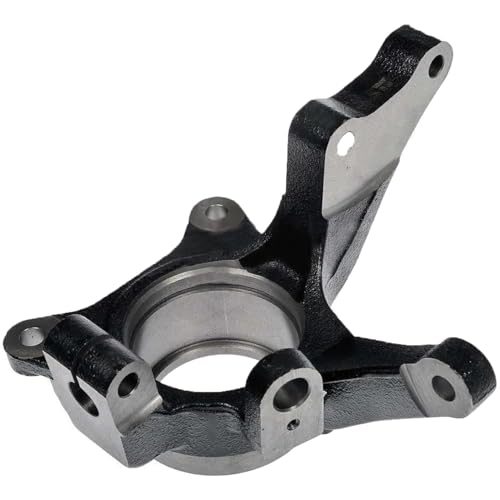 Image of Detroit Axle - 2pc Front Right Knuckle Kit for 2001 2002 2003 2004 Hyundai Santa Fe, Passenger Side Steering Knuckle Assembly Wheel Bearing Replacement