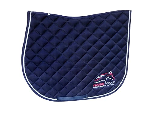 Tapis de selle anglaise pleine taille grand cheval Equine Care maille respirante saut école