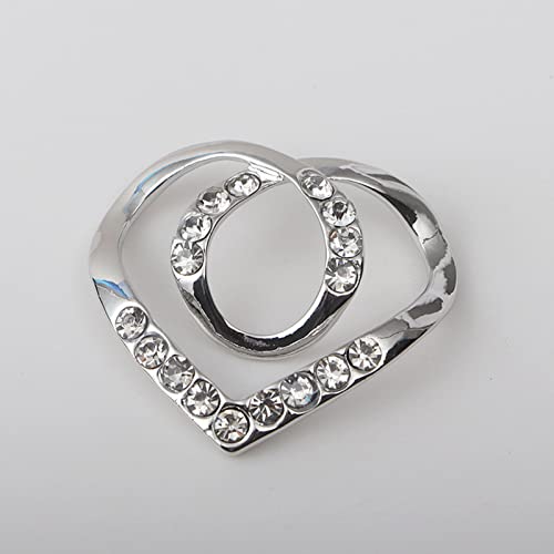 Image of 2 Pcs Scarf Ring Clips for Women Metal Shirt Tightener Cinch Buckle for Silk Scarf Shawl Blouse Sweater T Shirt Clothing Accessories