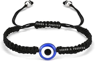 Fashion Jewellery Black Evil Eye Bracelets for Women Evil Eye Anklet for Women Evil Eye Bracelet for Men Nazariya Bracelet for Women Nazariya anklets, One Size, Nylon, evil eye