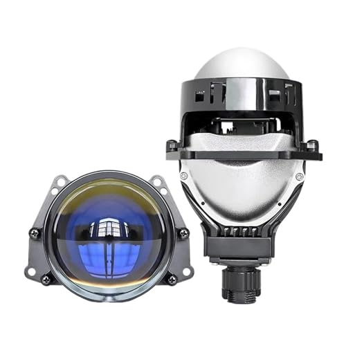 Bi Lentilles LED 3 Pouces pour Phare Hella 3R G5 6000K de Voiture Kits 2 Pcs