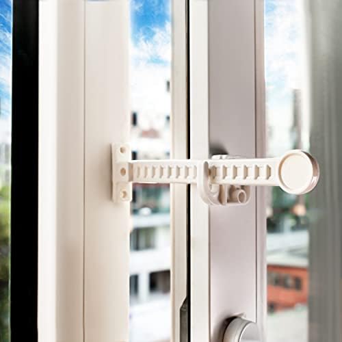 İdeal Baby 4 Adet Pencere Kilidi, Bebek Çocuk Güvenlik Ürünü, Ayarlanabilir Çocuk Emniyet Kilit - Görsel 3