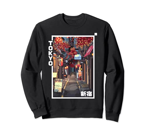 Pixel Art Tokio Shinjuku Golden Gai Tokio Mostrar Sudadera