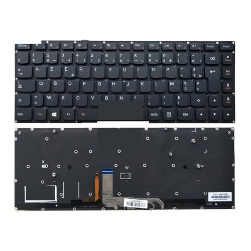 Clavier Rétroéclairé AZERTY Voyagez et Travaillez la Nuit avec Yoga 4 Pro