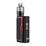 Kein Nikotin. Voopoo Argus GT Pod Mod Kit 160 Watt, Pod-System 4,5 ml, e-Zigarette, black/red (0 mg Nikotin)