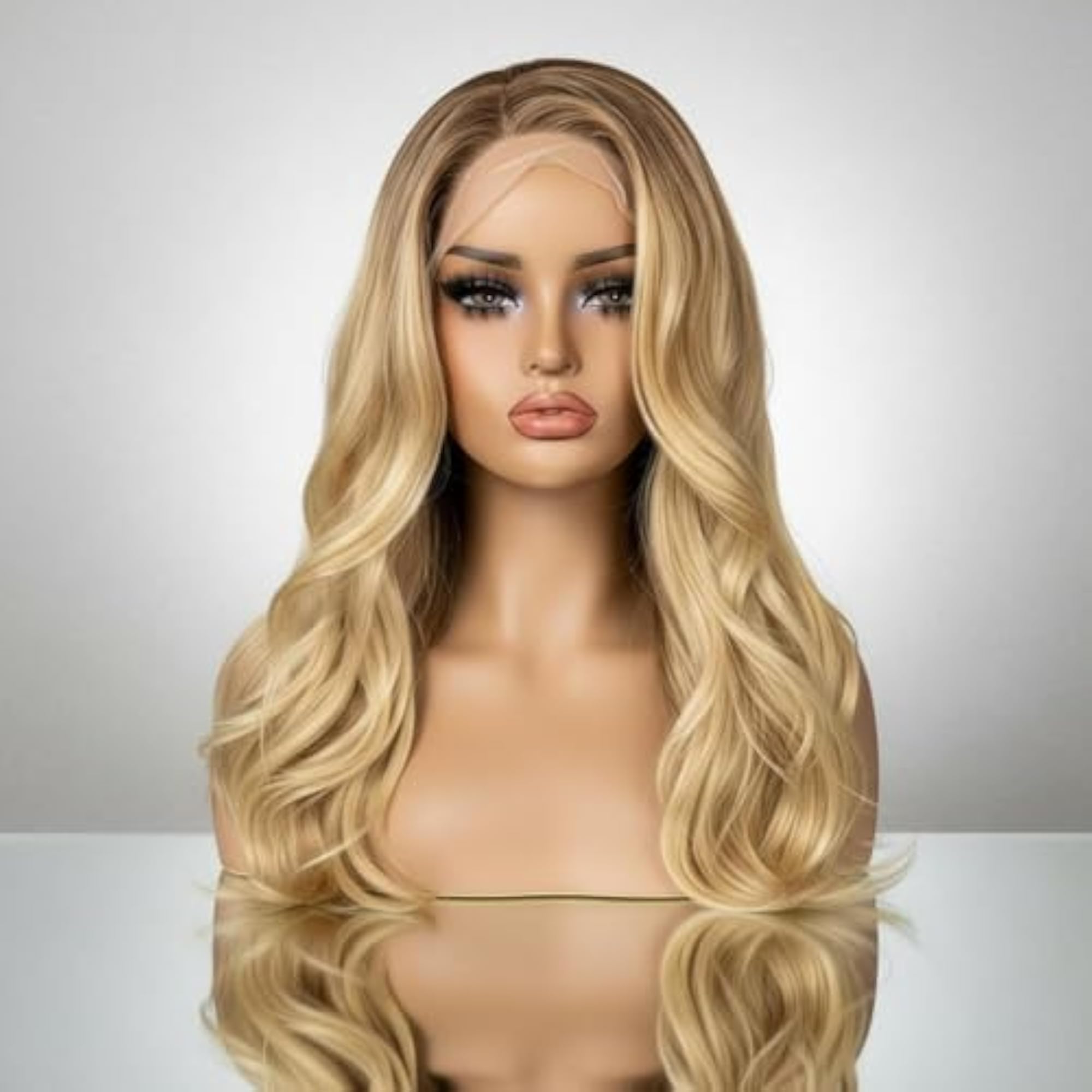 Natural Skin Tone ABS Mannequin Head for Hairpieces