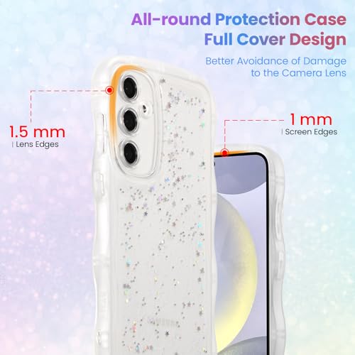 Coque pour Samsung Galaxy S26 transparente paillettes et antichoc