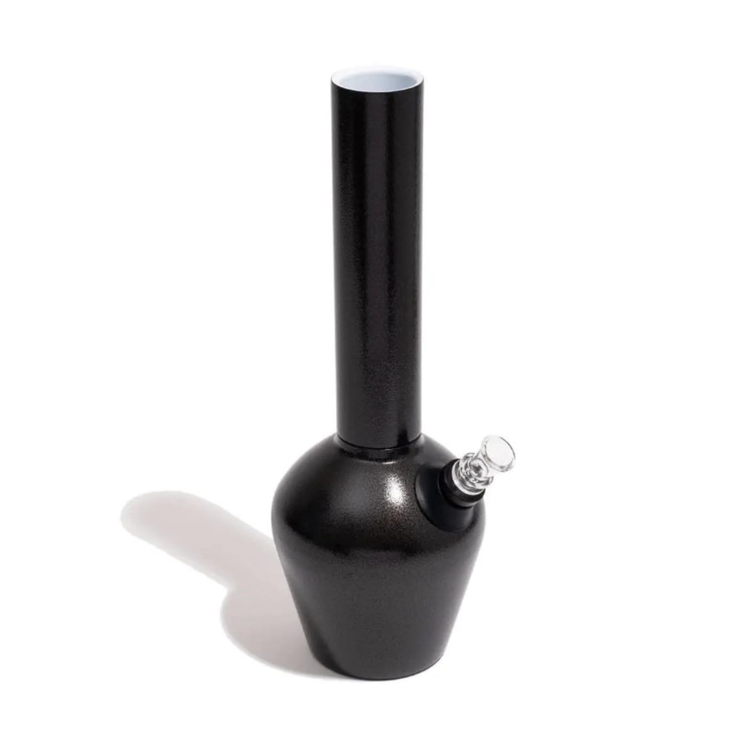 Chill - Bong de Acero Inoxidable M8 para Fumar - Duradero de Doble Pared, Aislado al Vacío - Negro Brillante