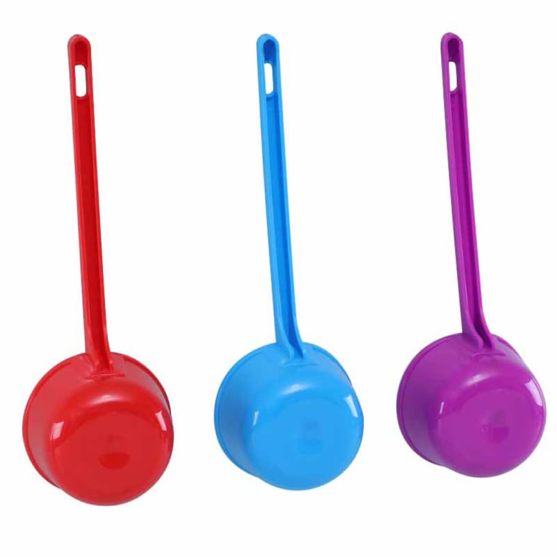 Louche ergonomique long manche en plastique pour éviter les brûlures en cuisine