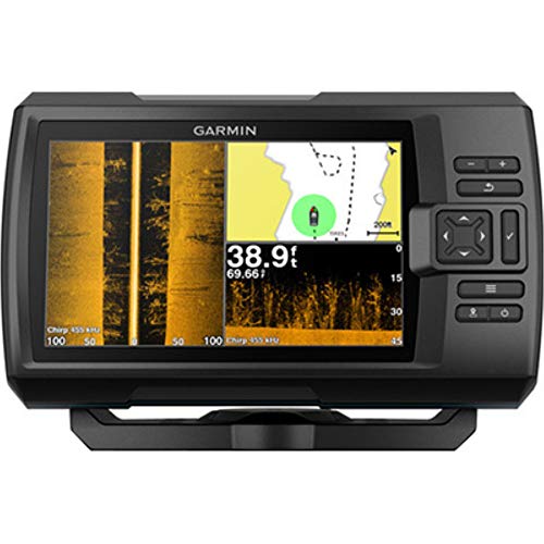 Garmin Striker 7SV with Transducer, 7" GPS Fishfinder with Chirp Traditional, ClearVu and SideVu Scanning Sonar Transducer and Built in Quickdraw Contours Mapping Software, 7 inches (010-01874-00)