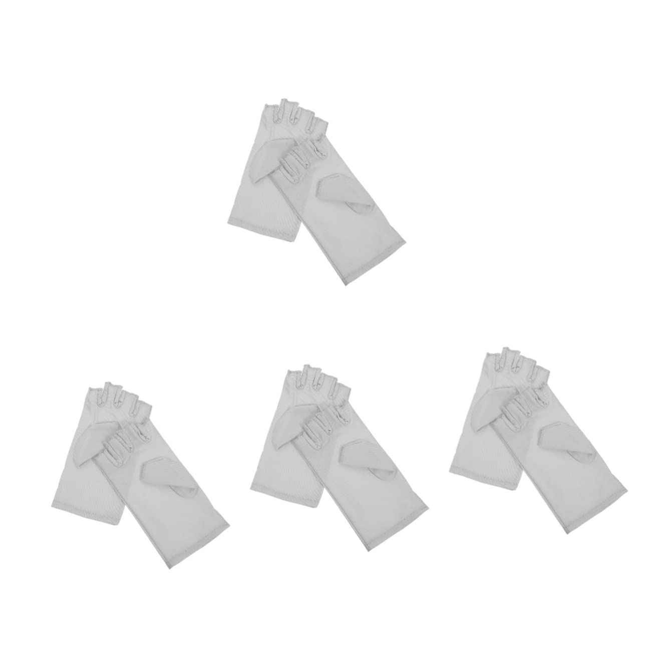 FOMIYES Nail Art Gel 4 Pairs Nail Gloves Led Dry Lamp Gloves Uv Protection Gloves for Manicures Anti Gloves for Manicure Uv Gloves for Nails Nail Light Nail Lamp Elastic Spandex