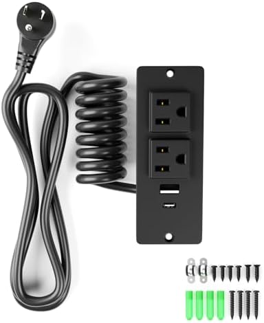 Amazon.com: Drawer Outlet Kit, Recessed Furniture Power Strip - Clutter ...