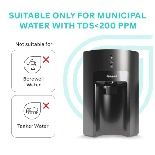 Image of Aquaguard Sure Delight UV+UF 2X Water Purifier | Stainless Steel Tank | 2 Year Filter Life | With Mega Sediment Filter | 6-Stage Purification | Suitable for Municipal Water Only (TDS <200 ppm)