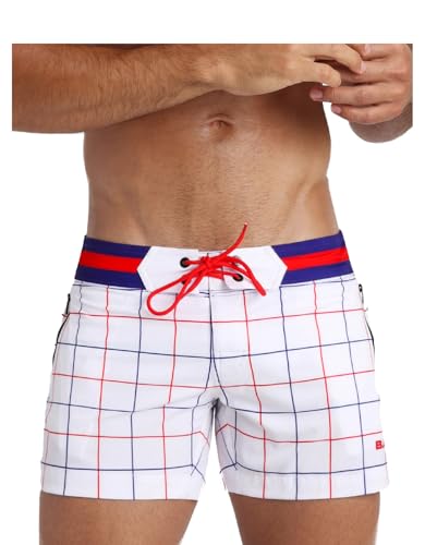 Bang Men's Swimwear - Flex Shorts - Adjustable Fit Stretch Quick-Dry Premium Beach Trunks
