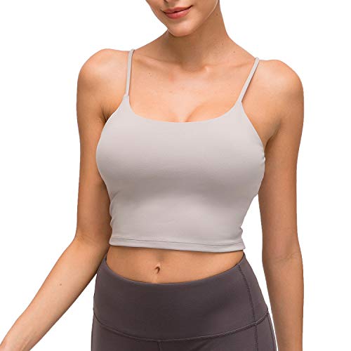 Image of Lemedy Women Padded Sports Bra Fitness Workout Running Shirts Yoga Tank Top