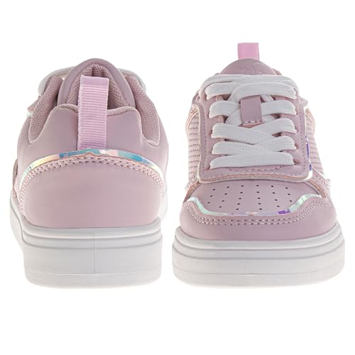 Josmo Girl's Casual Lace-up Sneakers Stylish Low Top Fashion Tennis Shoes3