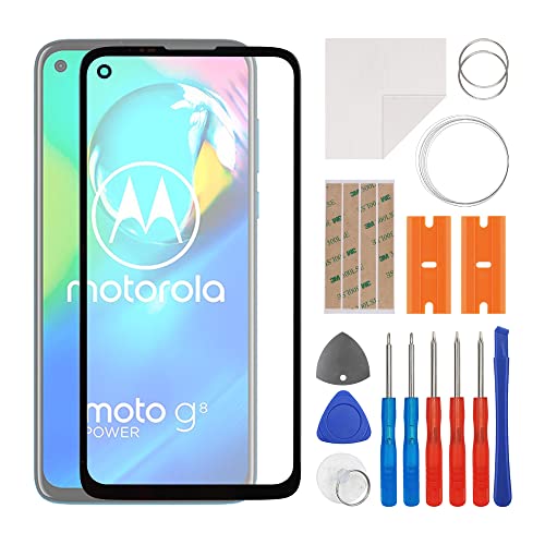 Écran avant Moto G8 Power rayé ? Vitre de remplacement externe avec colle OCA et kit outils