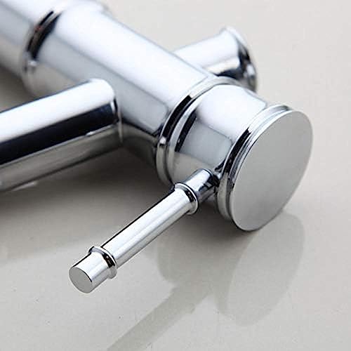 Robinet d'évier bambou chrome pour rénovation salle de bain - 6