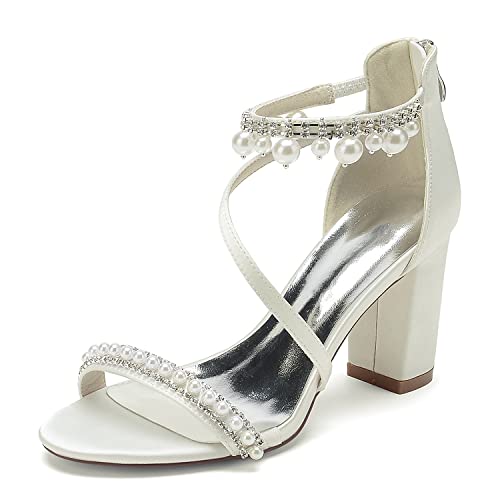 Chaussures à talon femme avec perles pour un mariage prestigieux