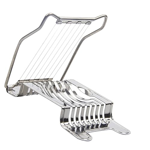 RASTKY Tagliauova in Acciaio Inossidabile di Alta qualità, Fondo Stabile, Facile da Pulire, Tagliauova Sode per Frutta, Lavabile in Lavastoviglie, Ottima Scelta per Amici e Familiari (filo di acciaio)