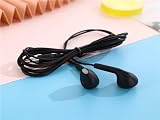 Wired in Ear Earbuds with Microphone, Stereo Deep Bass Noise Isolating Earphones, 3.5mm Jack Compatible for Smartphones Tablets Laptops