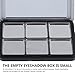 Minkissy Empty Eyeshadow Palette Magnetic Makeup Palette with Mirror Refillable Eyeshadow Palette Empty Lipstick Pallet Empty Eyeshadow Pans for Eyeshadow Lipstick Blush Powder, 2PCS