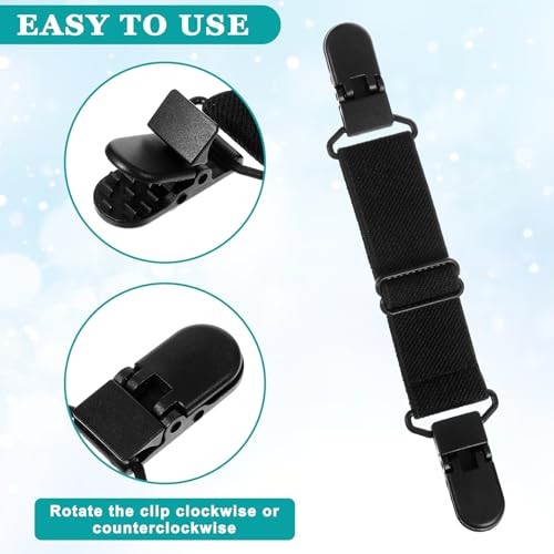 Skrfren 4 Pcs Adjustable Boot Straps for Cowboy Boots, Boot Straps with Sturdy Clips for Men and Women Boots Strap Stirrups for Motorcycle & Outdoor Use by Skrfren - Image 4