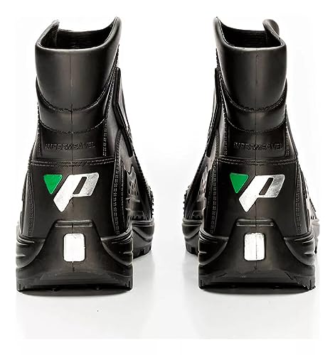Bota Borracha Galocha Polaina PVC Chuva Cano Curto Impermeável Preta Pantaneiro Moto Motoboy Motocil