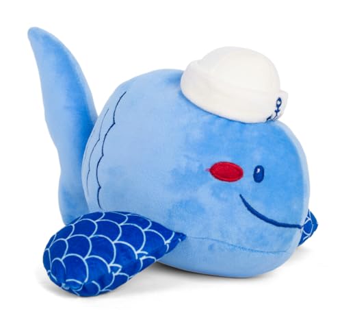 Image of Fuzzbuzz Sailor Whale Soft Toy, 30cm, Blue, 18M+