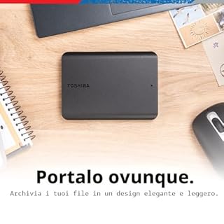TOSHIBA Canvio Basics HDTB510XK3AA - Hard disk esterno portatile USB 3.0, 1 TB, colore: Nero