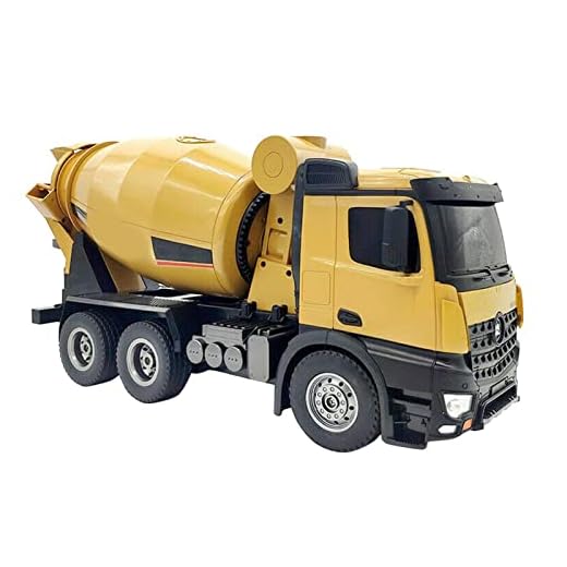 Fjärrkontroll Betong Mixer Truck Alloy Light Construction Vehicle Leksaker for Barn Boys (Color : Mixer Truck)