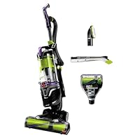 BISSELL Pet Hair Eraser Turbo 2454F | Bagless Upright Vacuum with Tangle-Free Brush Roll, Powerful Pet Hair Pickup with TurboBrush Tool & LED-Lit Crevice Tool