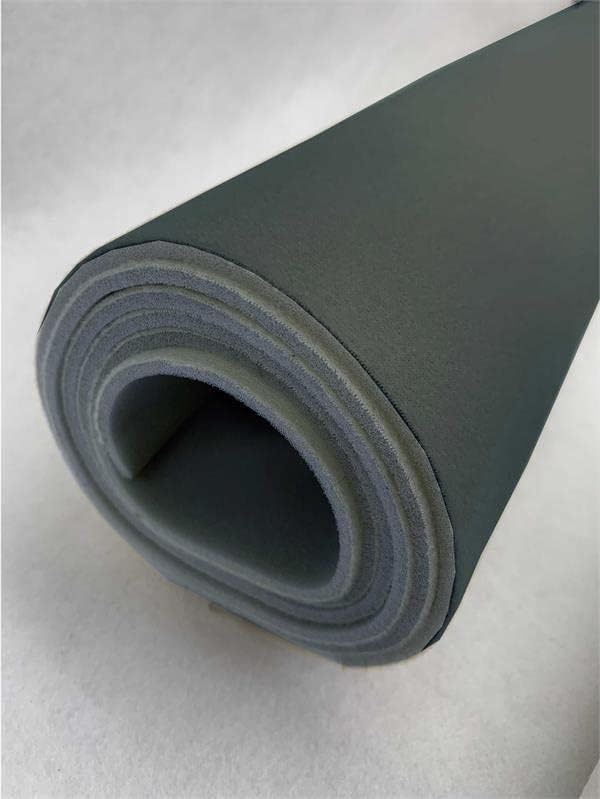 Miniatura 2 de Tela de forro de tela sintética con respaldo de espuma de 18 pulgadas de ancho, 60 pulgadas de ancho, vendido por The Yard (gris oscuro)